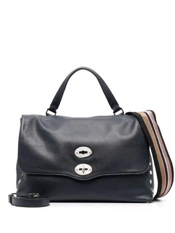 Zanellato Postina Leather Tote Bag | Blue | FARFETCH AE