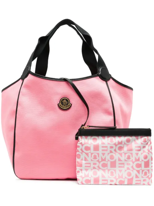 Sac cabas à patch logo - Moncler - Modalova
