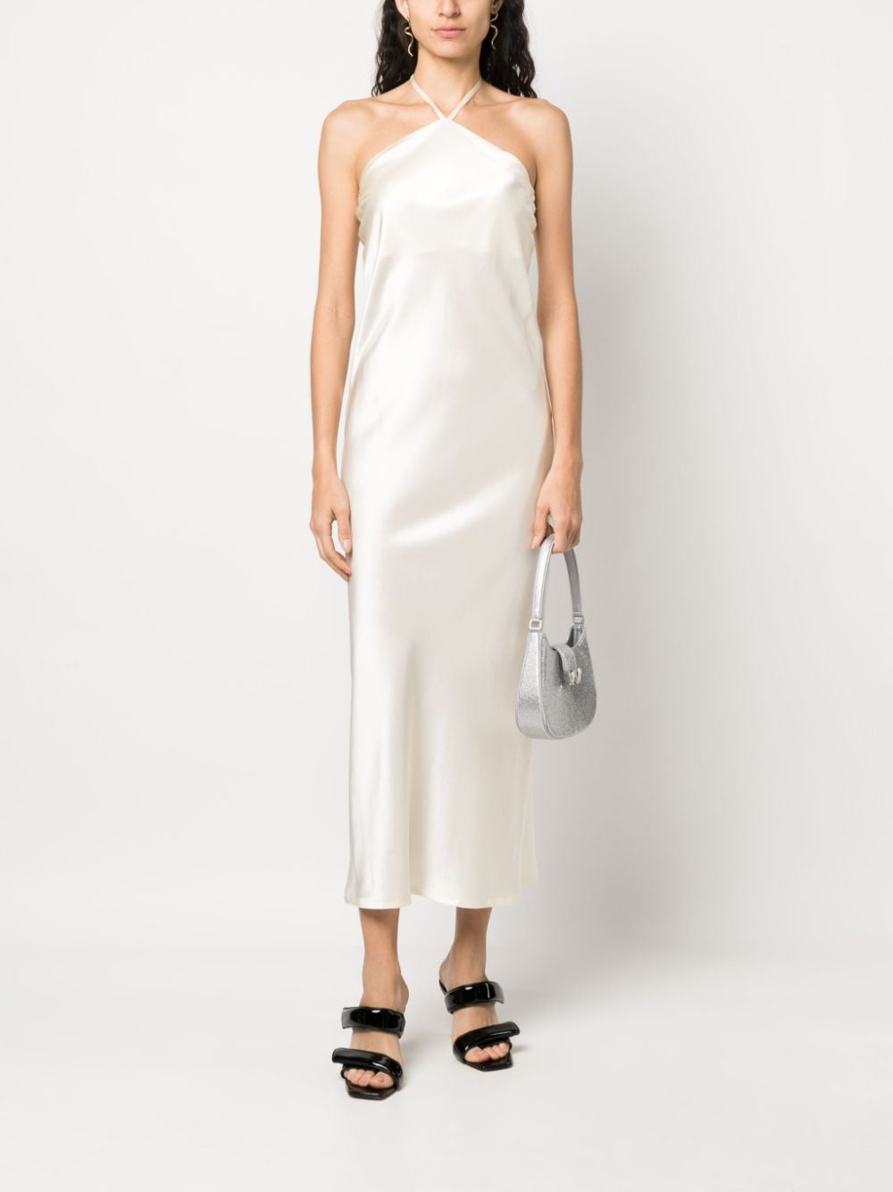 La Collection open-back Silk Dress - Farfetch