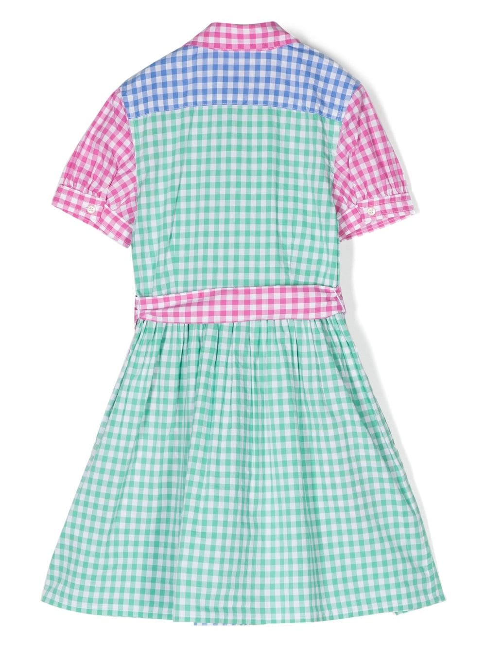 Shop Ralph Lauren Gingham Check-pattern Cotton Dress In Pink