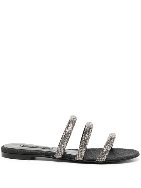 Casadei sandalias con detalles de cristal