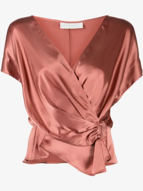 Michelle Mason top con cuello abierto 