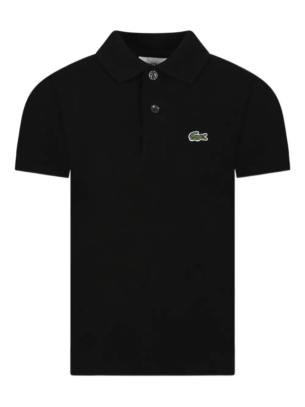 Lacoste Kids short-sleeve polo shirt Zwart