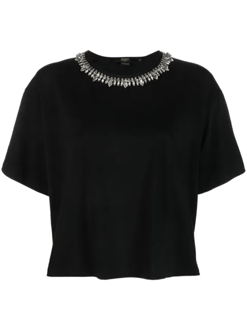 Seventy crystal-embellished T-shirt