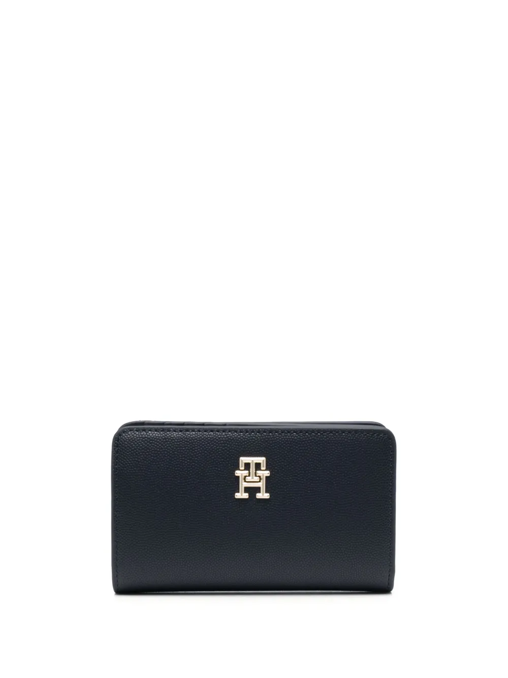 Tommy Hilfiger Logo-plaque Leather Wallet In Blue