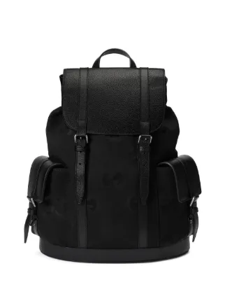 Gucci black best sale leather backpack