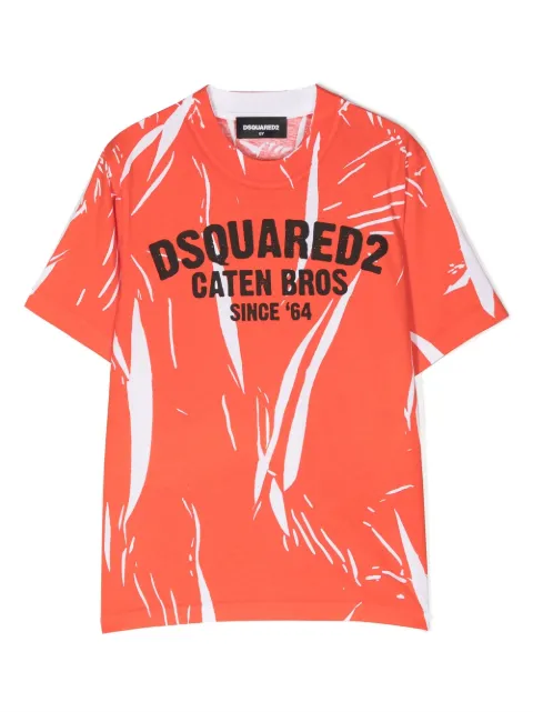 DSQUARED2 KIDS playera con logo estampado