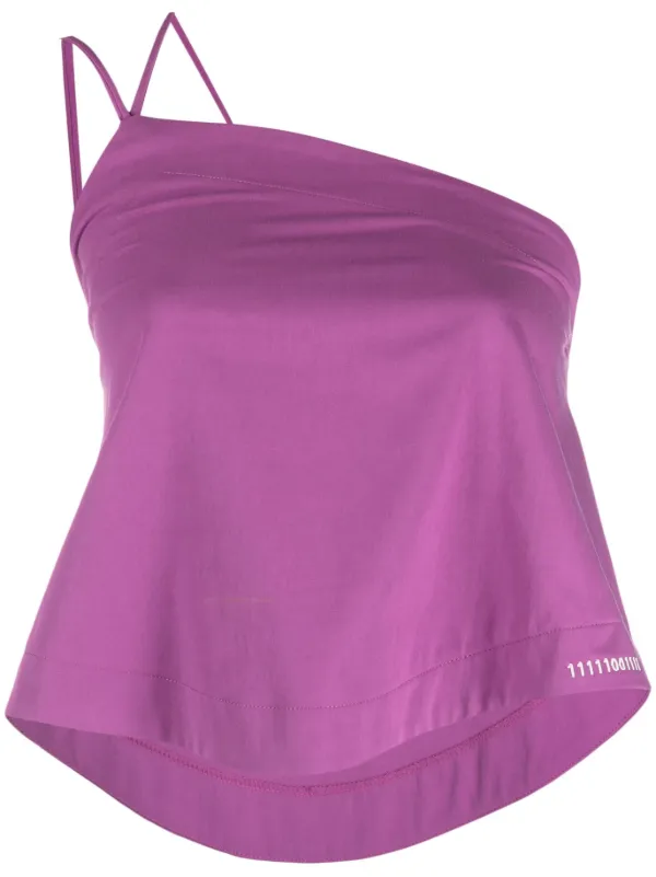 Société Anonyme Haut Sans Manches à Une Épaule Violet FARFETCH TN