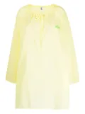 Moschino logo-print shift dress - Yellow