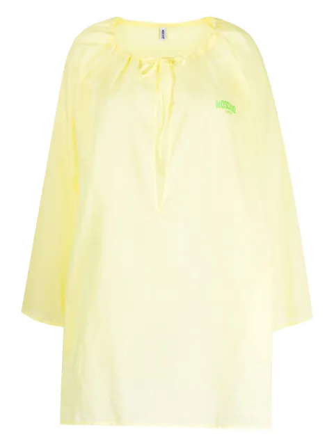 Moschino logo-print shift dress