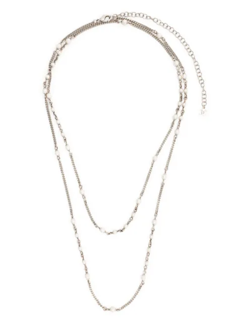CHANEL Pre-Owned 2000s bead-embellished chain necklace