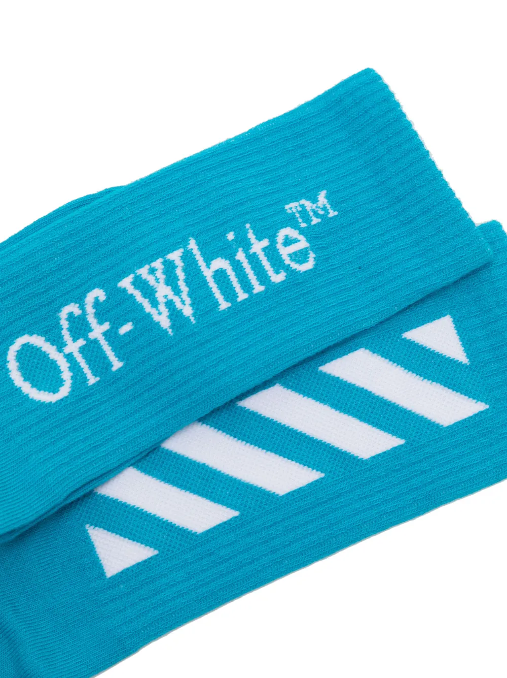 Off-White Kids Sokken met logoprint - Blauw