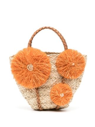 Aranaz floral appliqu Tote Bag Farfetch