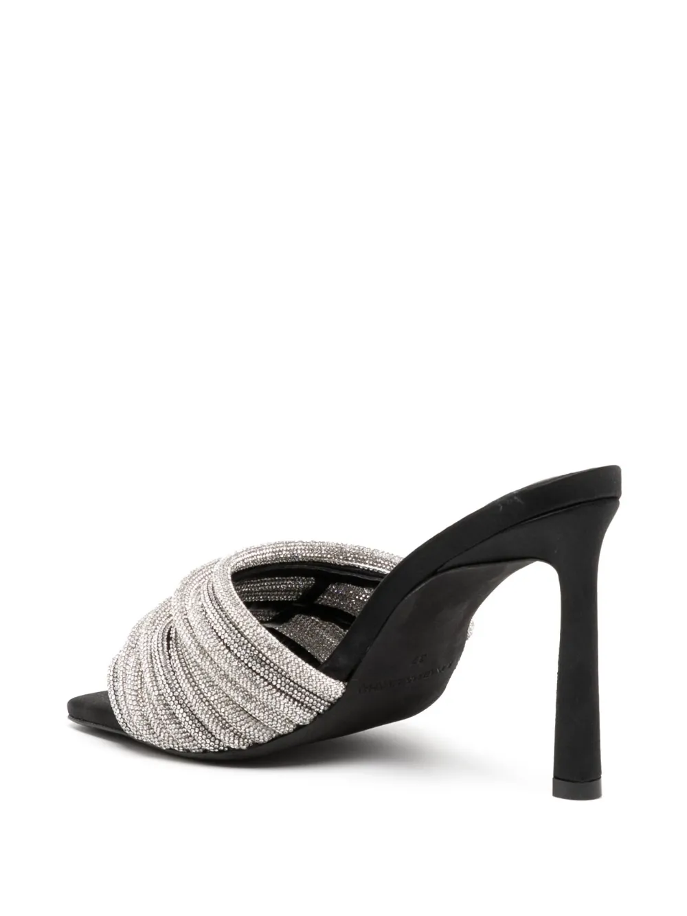 Simkhai Lena 100mm Crystal-embellished Mules In Silver