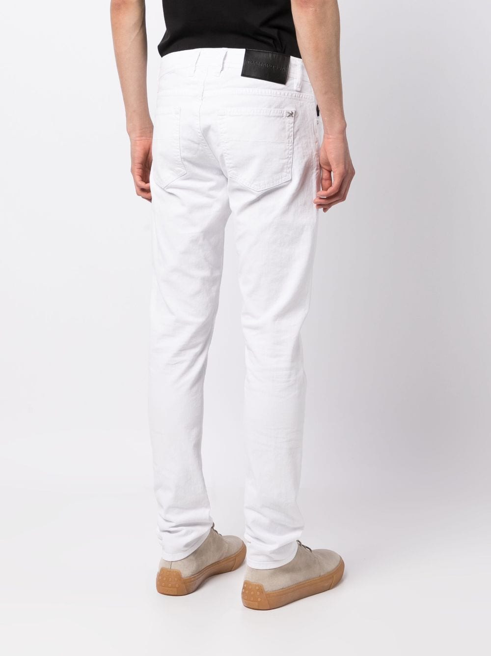 Shop Sartoria Tramarossa Confort Slim-cut Jeans In Weiss