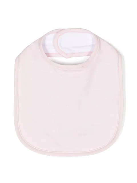 Aigner Kids all-over logo-print bib