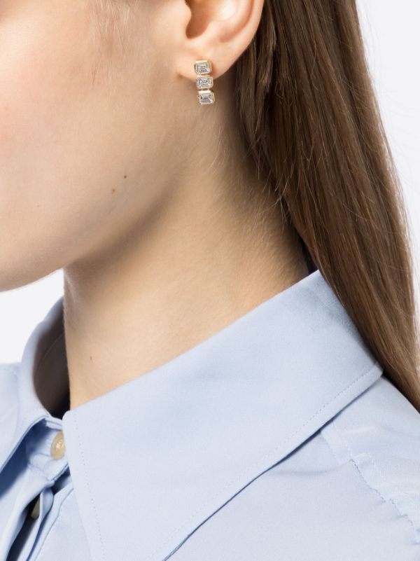 NUMBERING Gold Drop Earrings - Farfetch