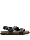 A.P.C. Aly buckle-strap leather sandals - Black