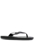 Ancient Greek Sandals Laconia leather flip flops - Black