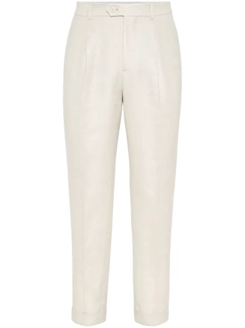 Brunello Cucinelli pleat-detailing tailored trousers