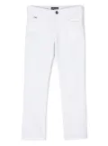 Emporio Armani Kids stretch-cotton chino trousers - White