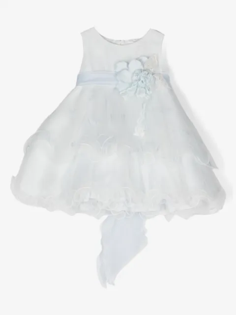 Mimilù appliqué-detail sleeveless party dress