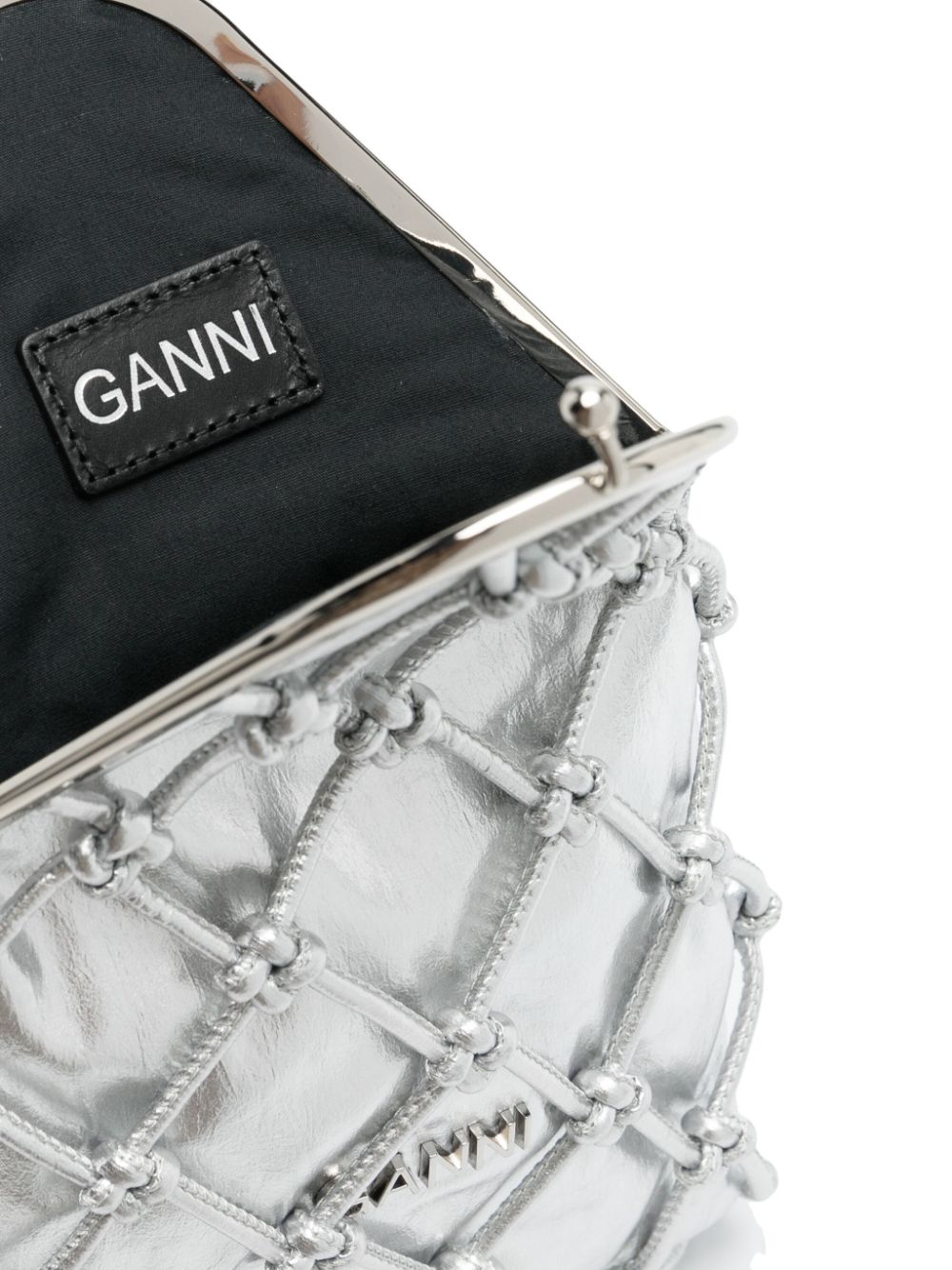 GANNI braid-detail Clutch Bag - Farfetch