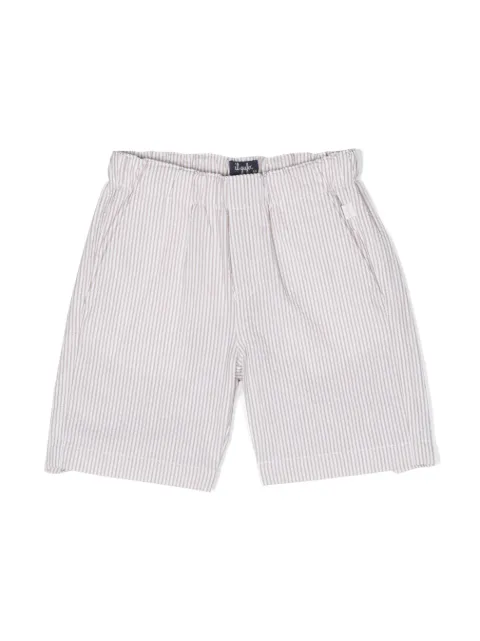 Il Gufo stripe-pattern cotton shorts