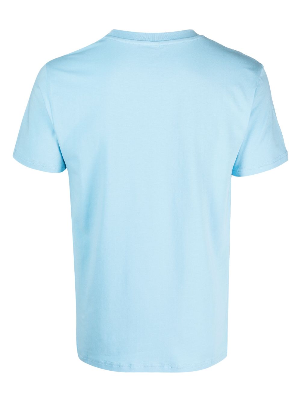 Moschino T-shirt met logo-reliëf - Blauw