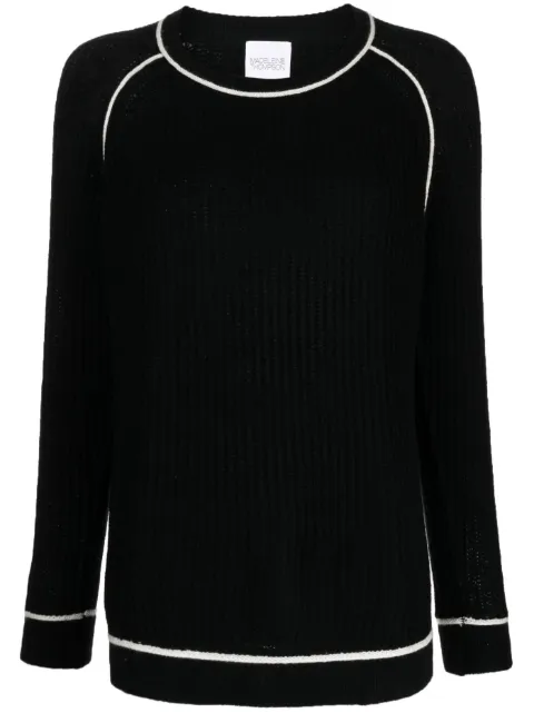 Madeleine Thompson contrasting-edge knitted jumper