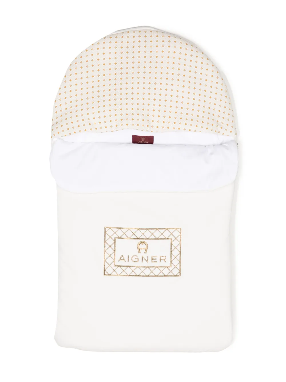 Aigner Logo-print Sleep Bag In Neutrals