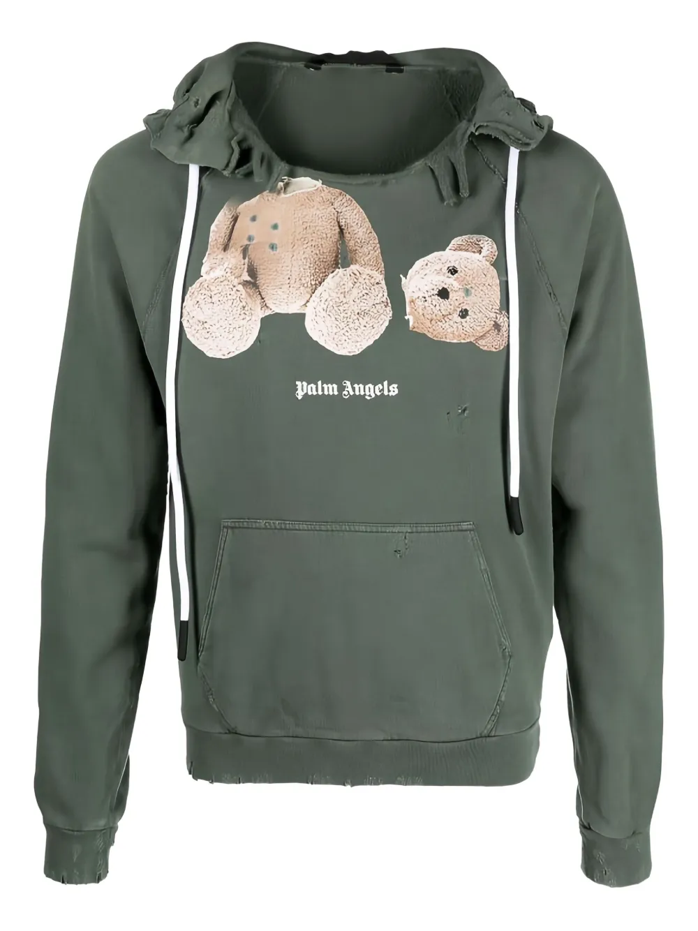 Palm Angels Hoodie mit Teddy-Motiv - Grün