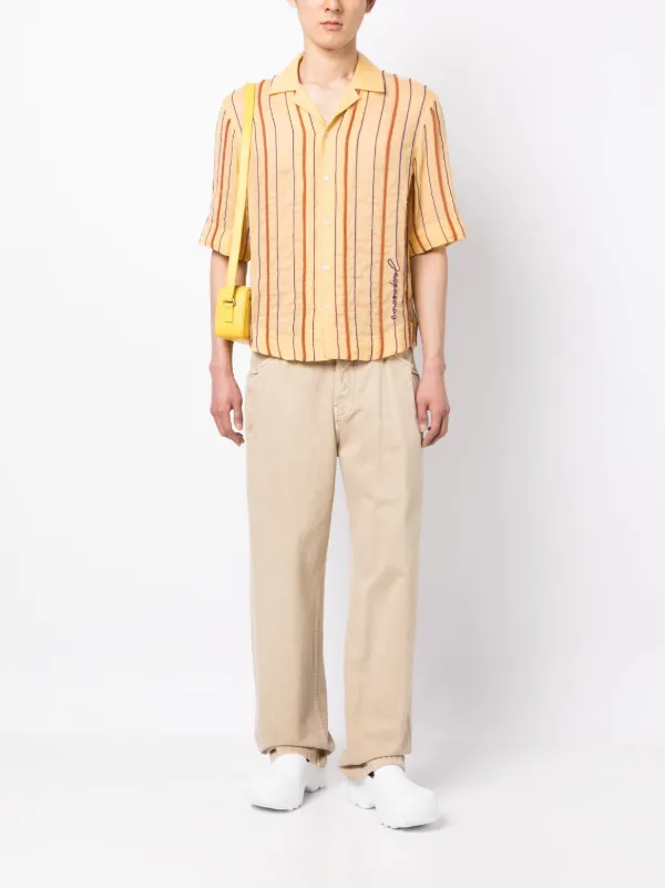 Jacquemus ストライプ シャツ | イエロー | FARFETCH JP