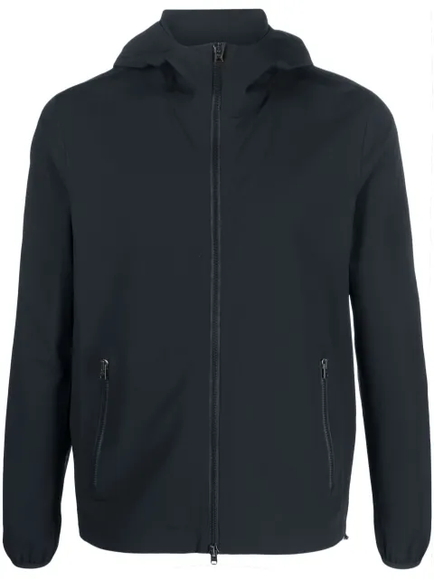 Herno zip-up hooded bomber jacket