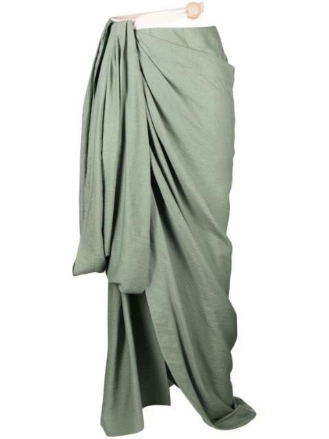 Jacquemus La Jupe gathered-detail maxi skirt