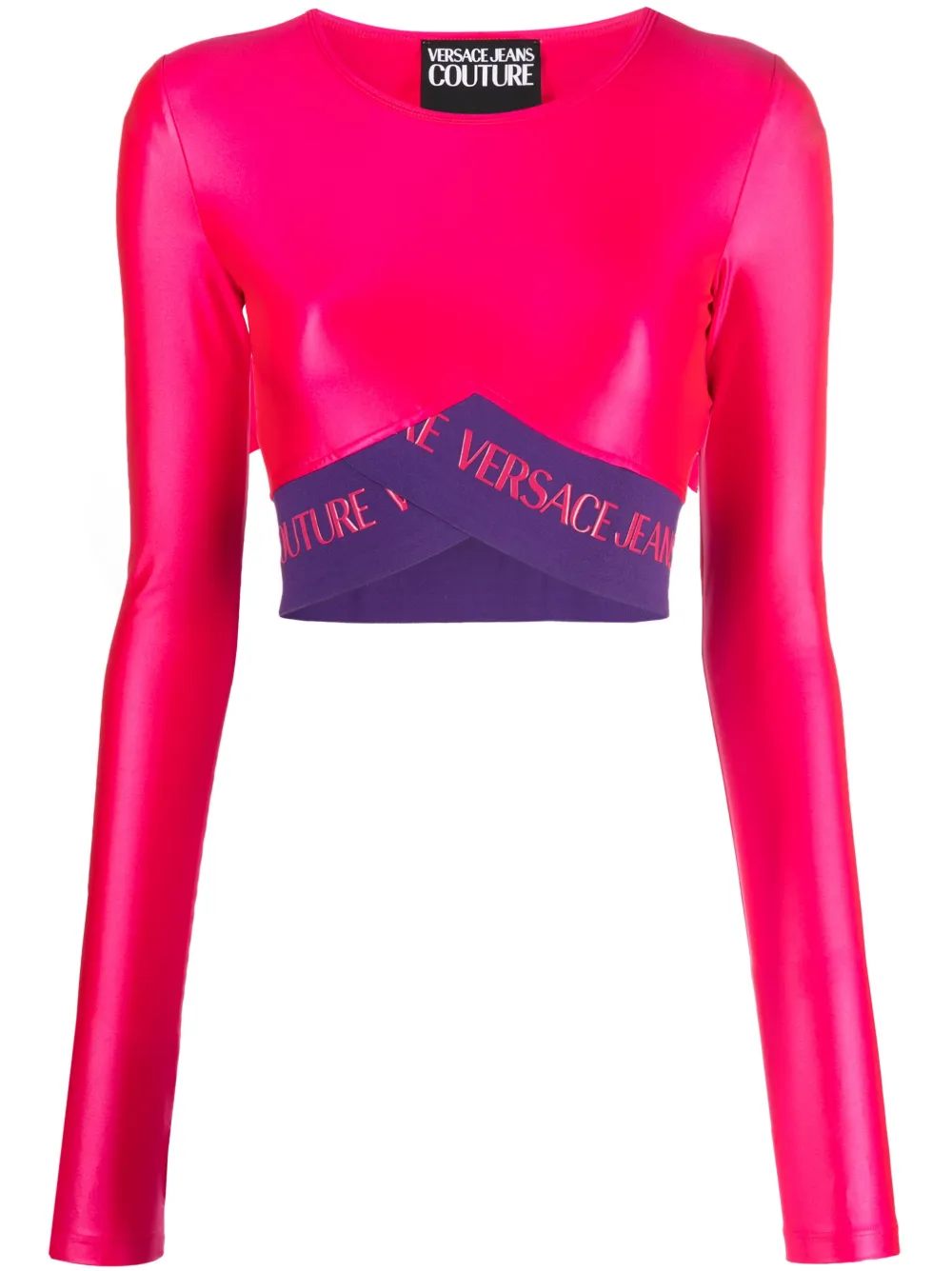 Versace Jeans Couture logounderband Cropped Top Farfetch