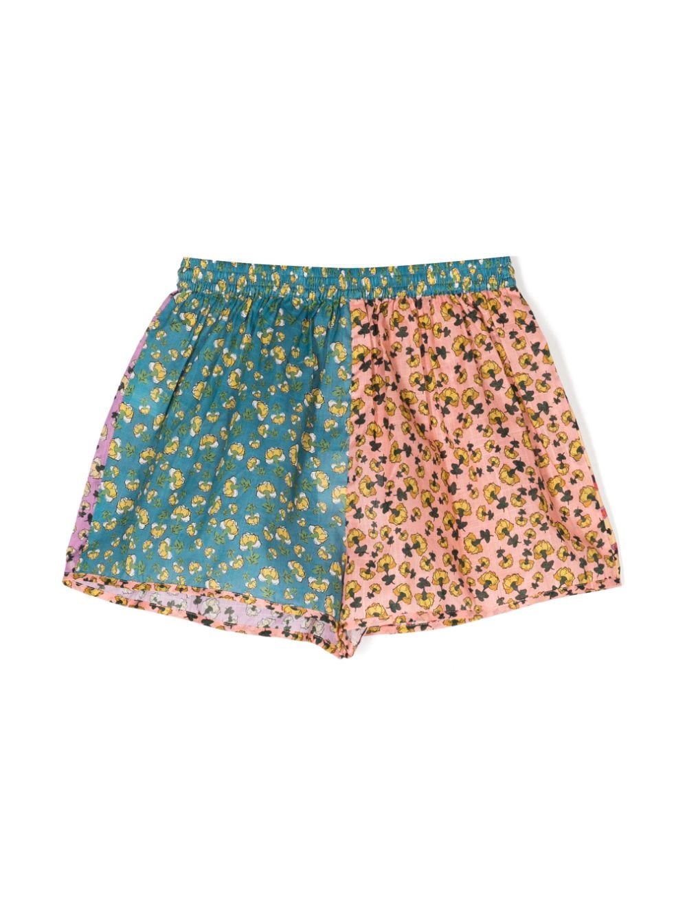 Shop Zimmermann Tiggy Floral-print Cotton Shorts In Multicolour