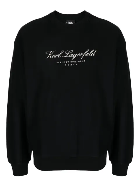 Karl Lagerfeld sweat en coton à logo brodé