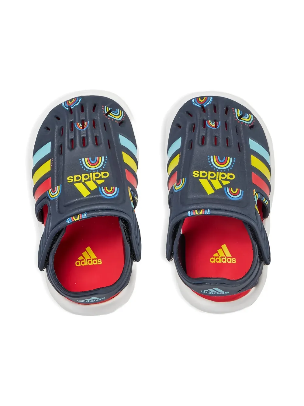 adidas Kids Rainbow Water sandalen Blauw