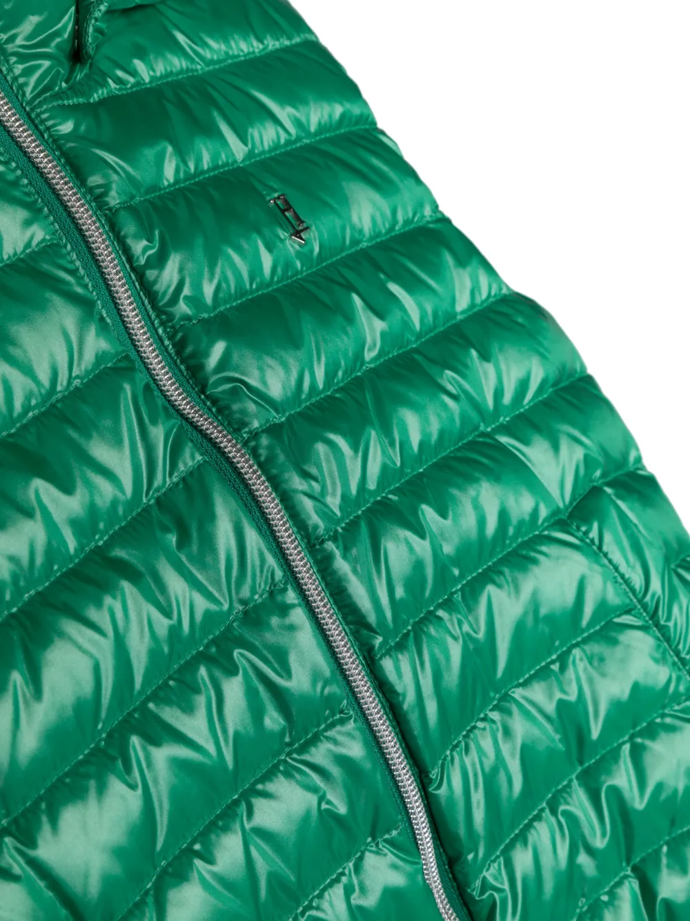  Herno Kids Logo-plaque Hooded Vest - Green 