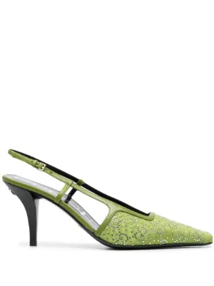 Gucci Escarpins Orn s De Cristaux Bride Arri re Farfetch