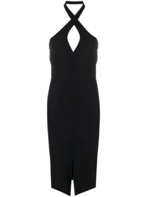 CHIARA BONI La Petite Robe cut out Detail Fitted Midi Dress Farfetch