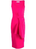 CHIARA BONI La Petite Robe gathered-detail sleeveless midi dress - Pink