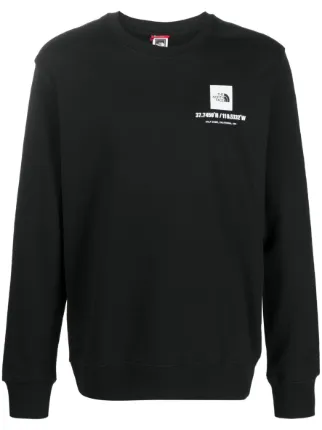 North face best sale black sweatshirt
