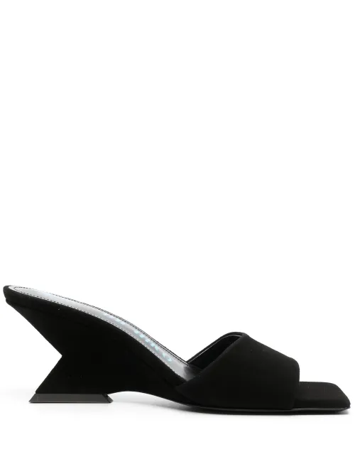 Mules Cheope 75 mm en daim - The Attico - Modalova