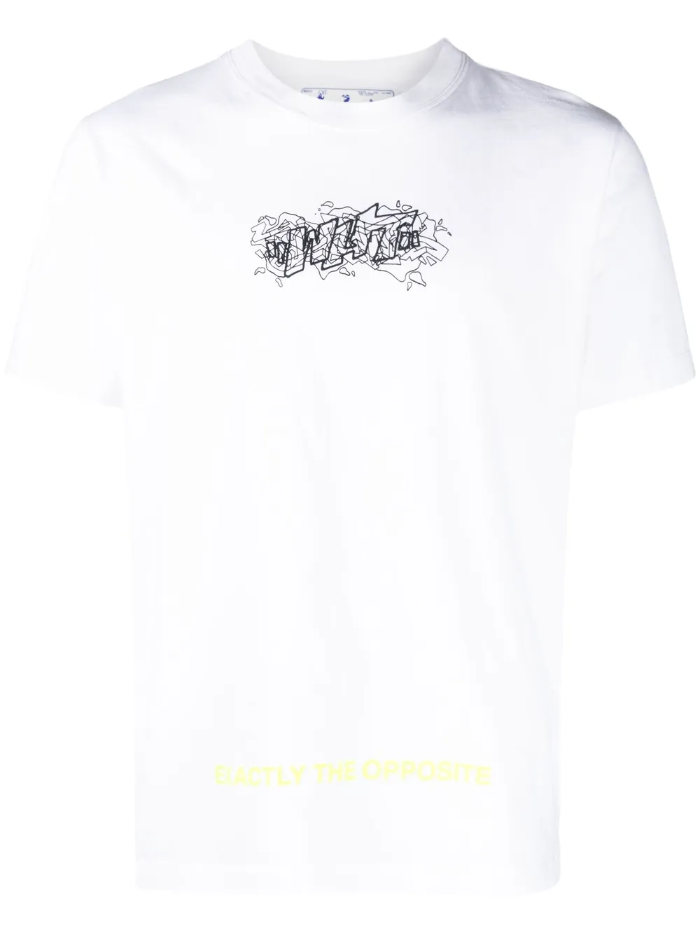 Off-white Graphic-print Cotton T-shirt In Weiss