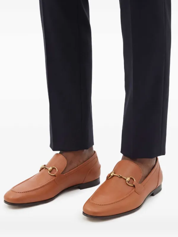 Gucci Horsebit Leather Loafers | Brown | FARFETCH