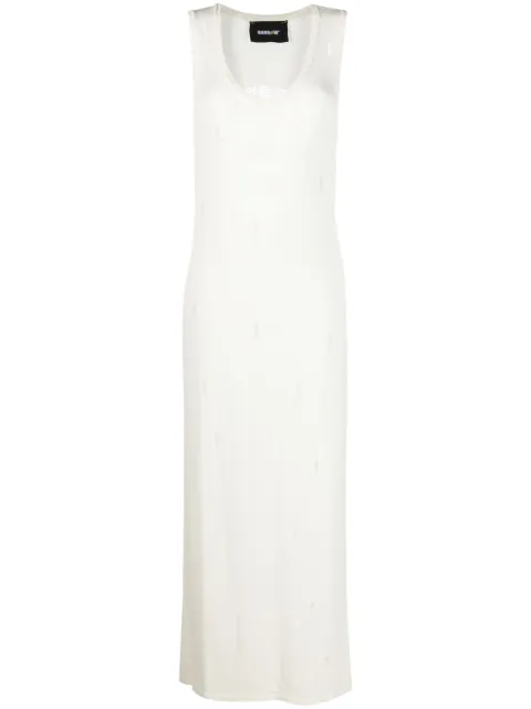 BARROW - distressed knitted maxi dress