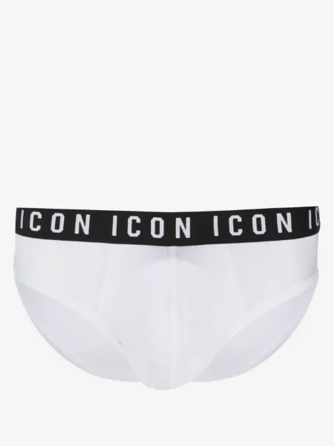 DSQUARED2 logo-waistband cotton briefs