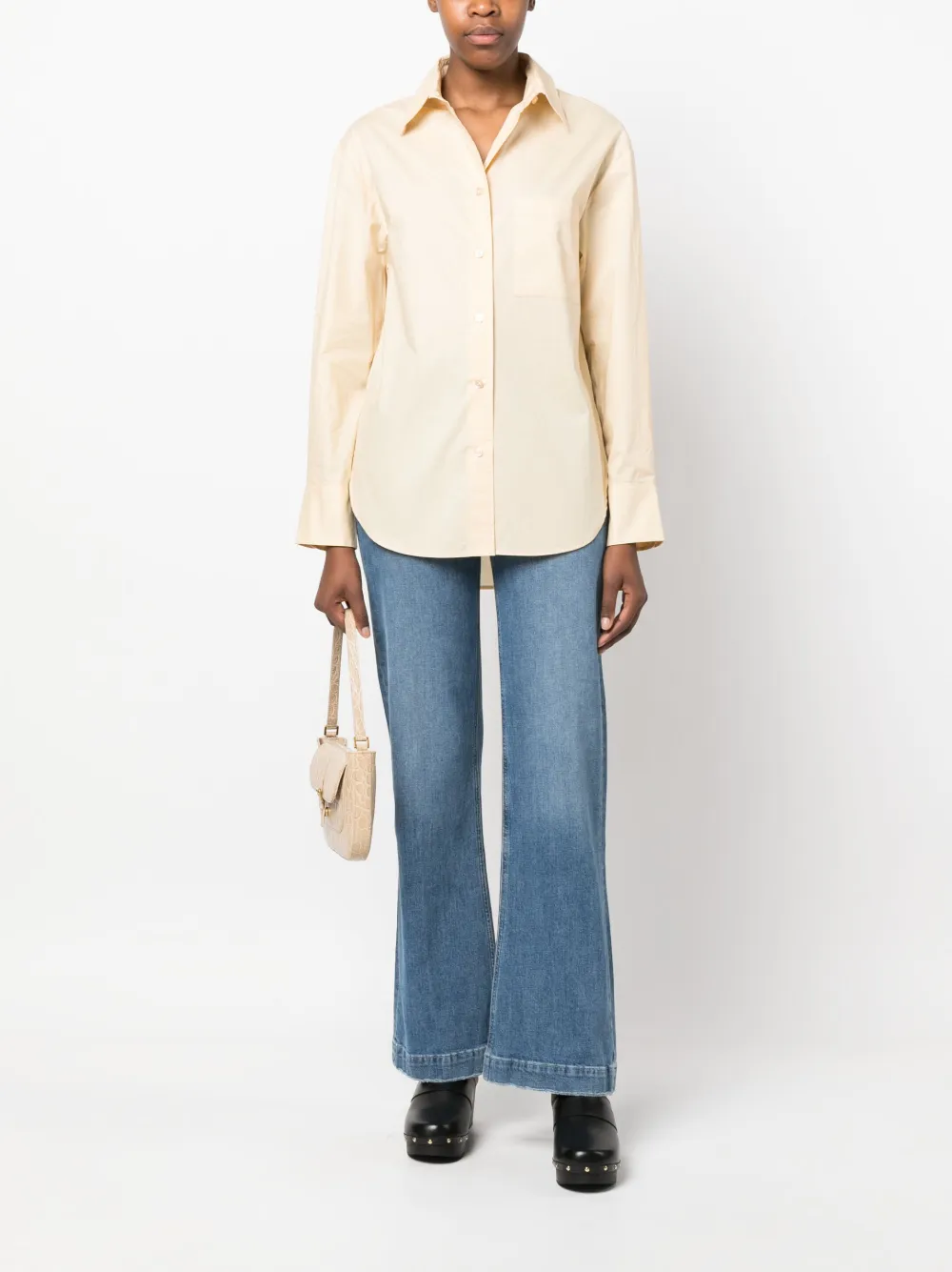 MARANT ÉTOILE T-shirt van biologisch katoen - Beige